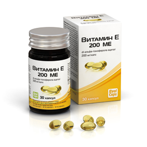 картинка Витамин Е №30 200 МЕ интернет магазина RealCaps