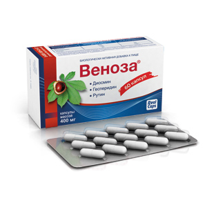 картинка Веноза ® (VENOZA®)  капс. 400мг №60 интернет магазина RealCaps