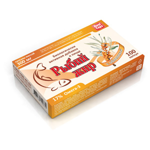 картинка Рыбий жир с облепихой интернет магазина RealCaps