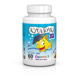 картинка КУСАЛОЧКА IQ Омега-3 интернет магазина RealCaps