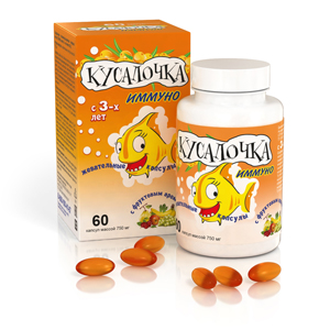 картинка  КУСАЛОЧКА иммуно жевательные капсулы интернет магазина RealCaps