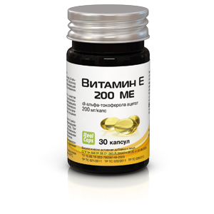 картинка Витамин Е №30 200 МЕ интернет магазина RealCaps