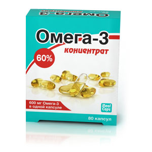 картинка ОМЕГА-3 концентрат 60% 80 капс. (Срок годности ноябрь 2026 г.) интернет магазина RealCaps