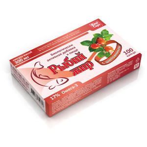 картинка Рыбий жир с шиповником (Срок годности 23.05.2026) интернет магазина RealCaps