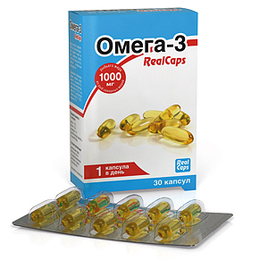 картинка Омега-3 RealCaps 1400 мг 30 капс. (Срок годности декабрь 2026 г.) интернет магазина RealCaps