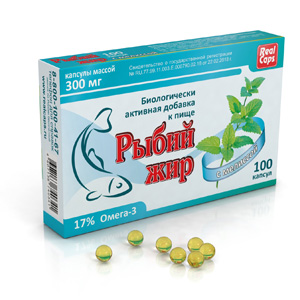 картинка Рыбий жир с мелиссой интернет магазина RealCaps