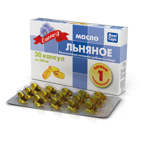 картинка Масло льняное №30 (Срок годности 02.10.2026 г.) интернет магазина RealCaps